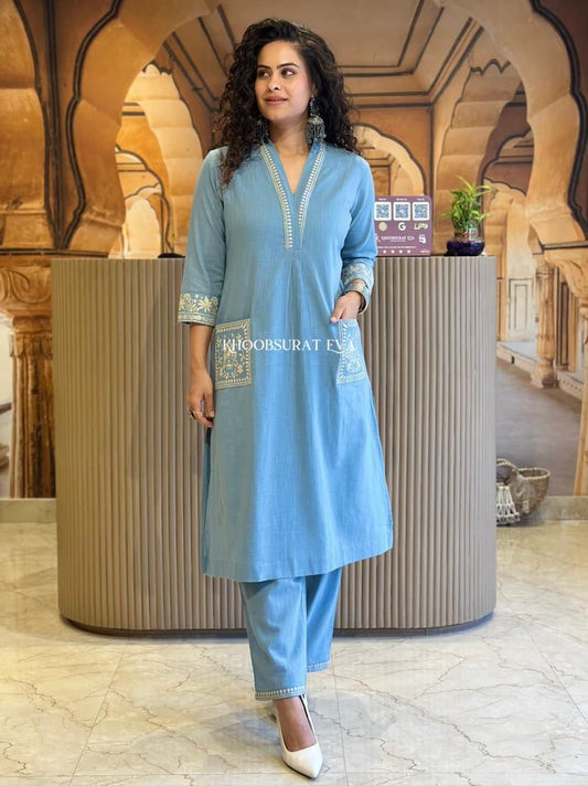 Premium Cotton Kurta Pant Set