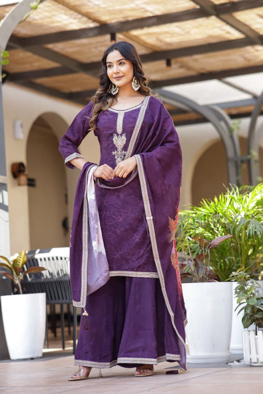 Pure Butter Muslin 3-piece Suit