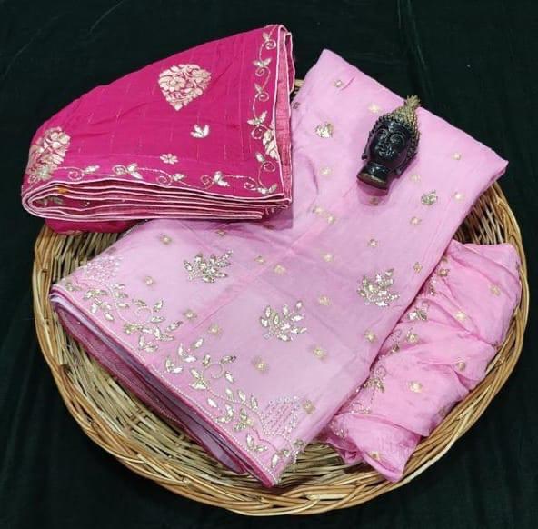 Upada  zari boti febric lehnga MX zari banarsi Duptta