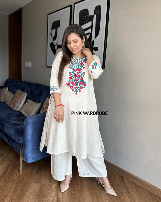 Khadi handloom cotton 2 Piece Suit
