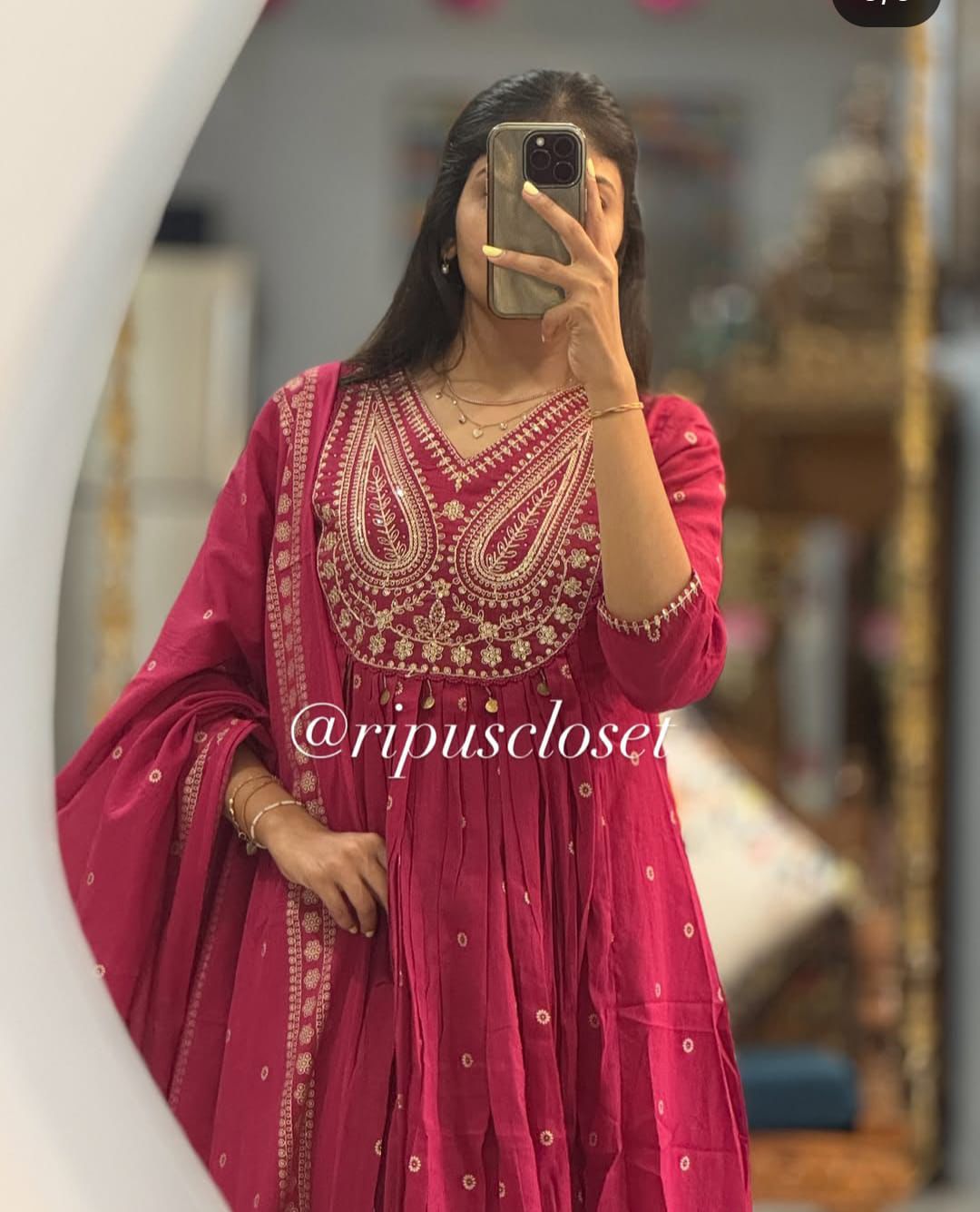 Kurta pant Dupatta Anarkali Set