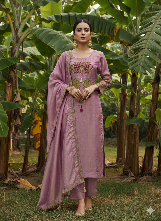 Pure Simmer Tissue 3-piece party suit