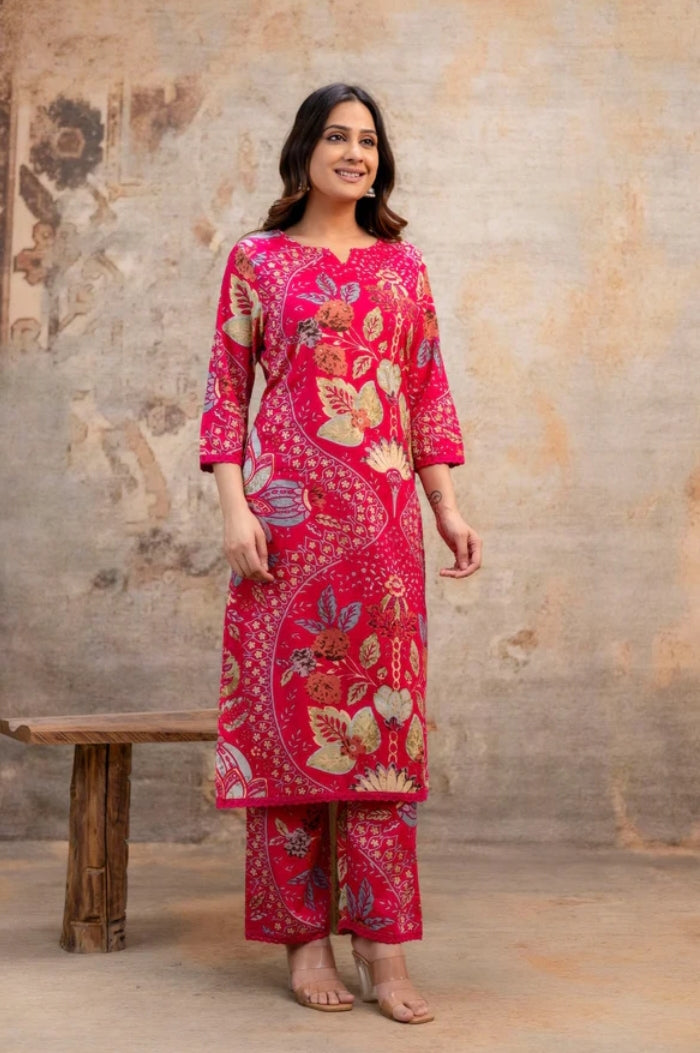 Pure Premium Jaipuri Cotton 2-PIECE Coord set with palazo bottom