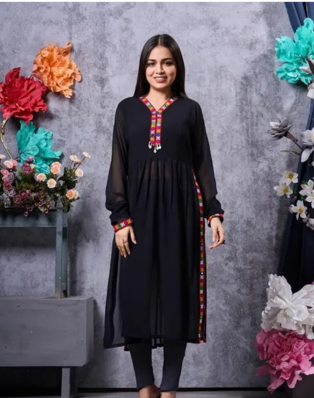 Pure Georgette Navratri Special Kurti