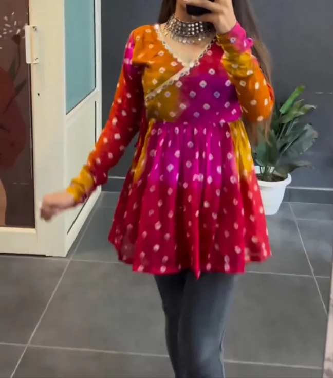 Navratri Special Bandhej Tops