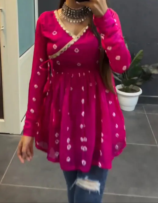 Navratri Special Bandhej Tops