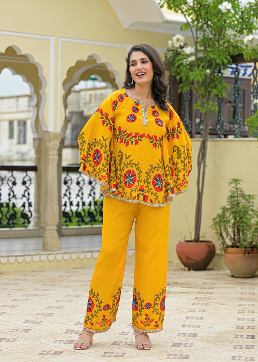 Short Kurta and bottom Pure Crepe Co-ord set