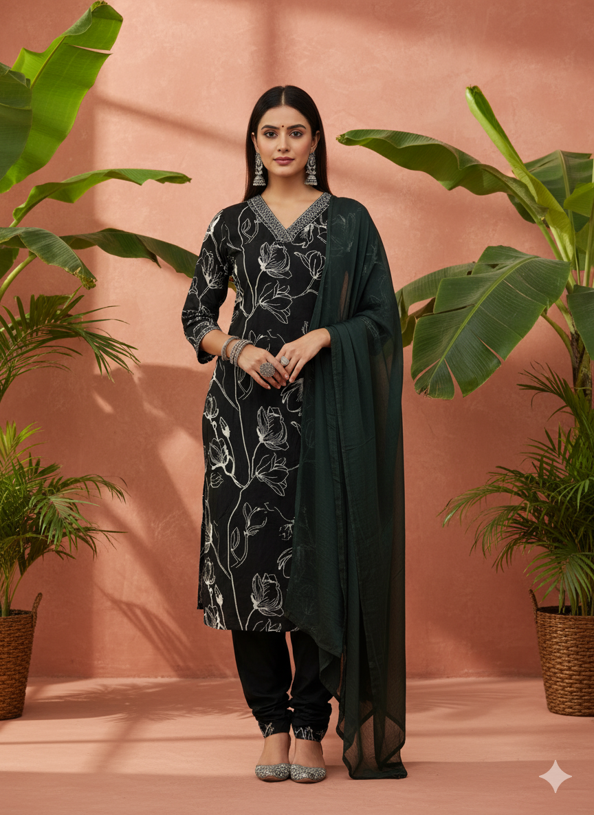 Pure Premium German Rayon Three Piece Suit in Nevy blue colour