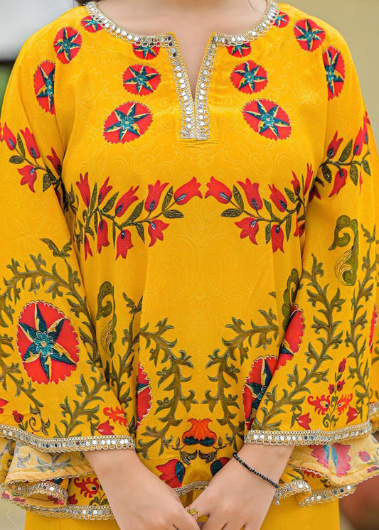 Short Kurta and bottom Pure Crepe Co-ord set