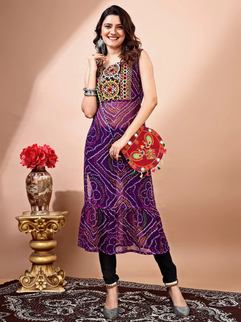 Pure Georgette Navratri Special Kurti