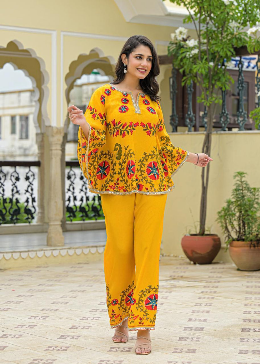Short Kurta and bottom Pure Crepe Co-ord set
