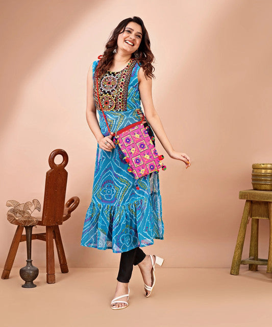 Pure Georgette Navratri Special Kurti