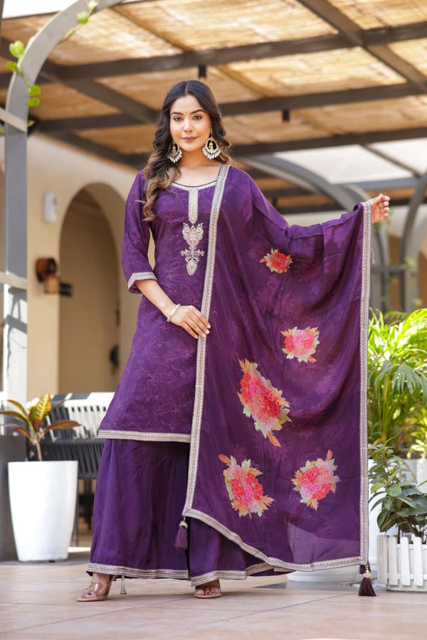 Pure Butter Muslin 3-piece Suit