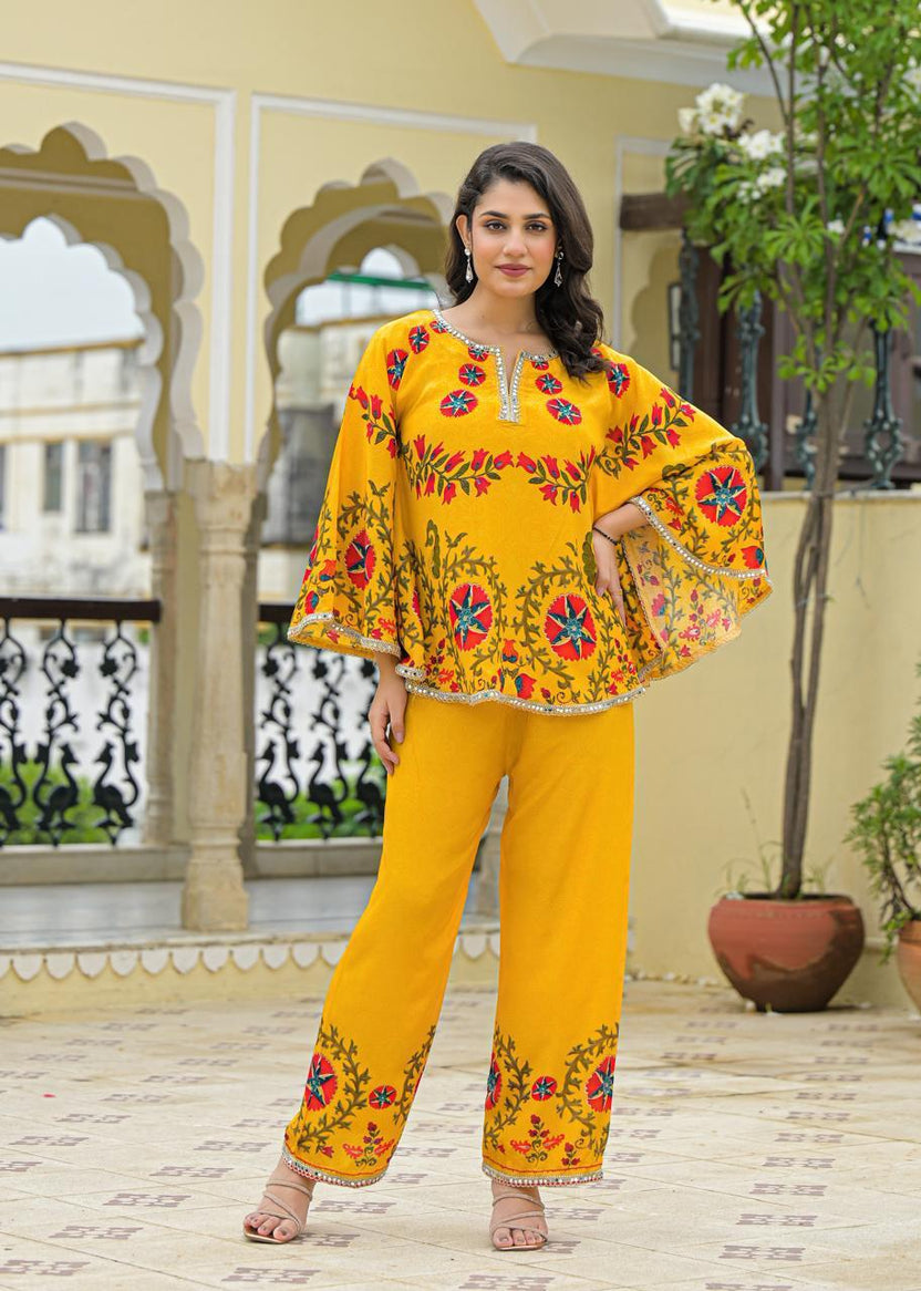 Short Kurta and bottom Pure Crepe Co-ord set